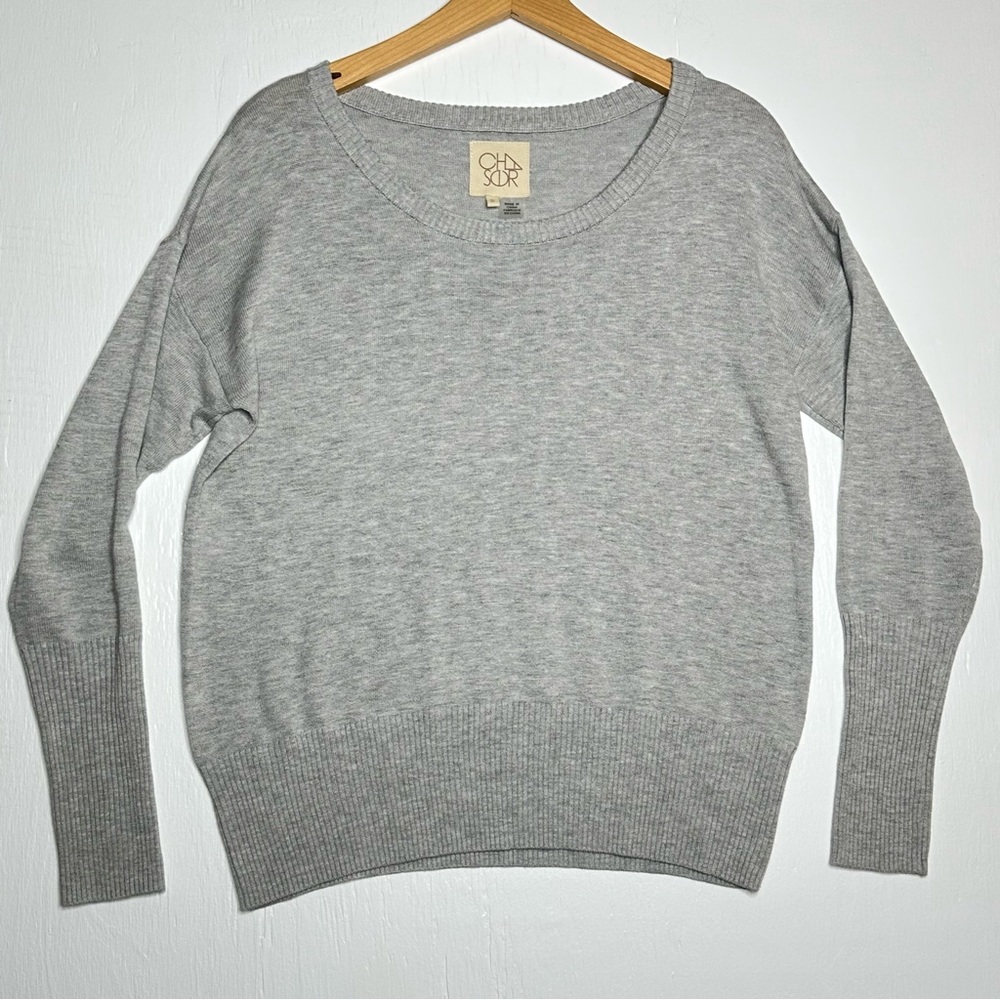 CHASER Womens‎ Oversized Sweater Size Small Gray Round Neck
